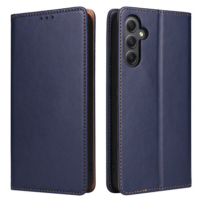 PU Leather Galaxy A34 Case Wallet Stand Texture Deluxe