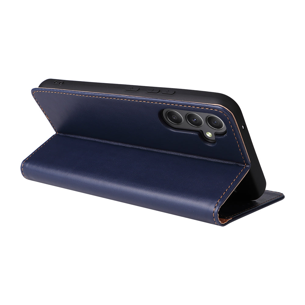 PU Leather Galaxy A34 Case Wallet Stand Texture Deluxe