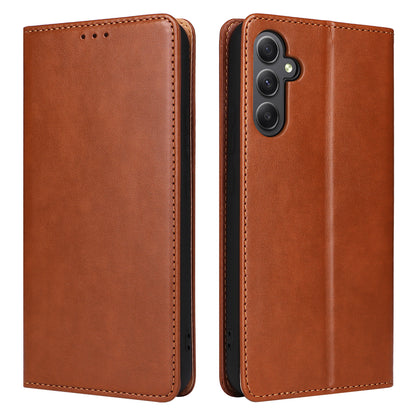 PU Leather Galaxy A34 Case Wallet Stand Texture Deluxe