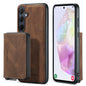 Magnetic Removable Zipper Wallet Galaxy A35 Case Leather Back