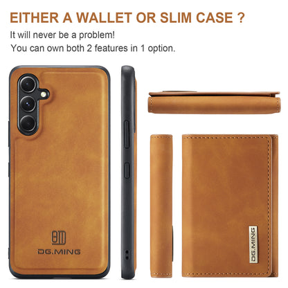 Retro Detachable Fold Wallet Galaxy A35 Case Magnetic Clip