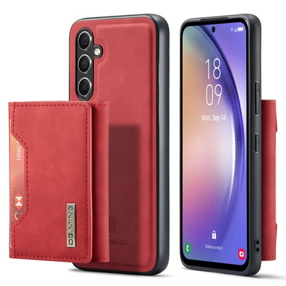 Retro Detachable Fold Card Holder Galaxy A35 Case Magnetic Clip