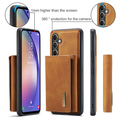 Retro Detachable Fold Wallet Galaxy A35 Case Magnetic Clip