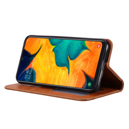 Classical Knead Leather Galaxy A40 Case with Notes Pocket