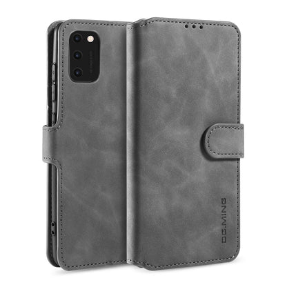 Retro Leather Edge Galaxy A41s Case with Hand Strap