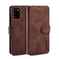 Retro Leather Edge Galaxy A41s Case with Hand Strap