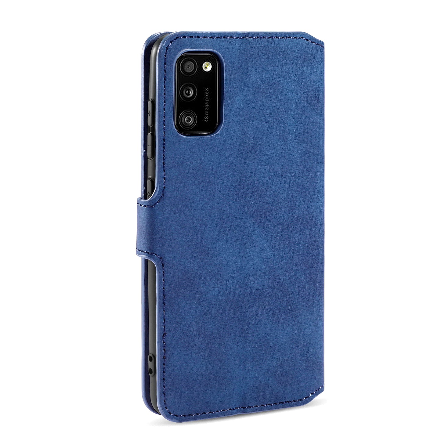 Retro Leather Edge Galaxy A41s Case with Hand Strap