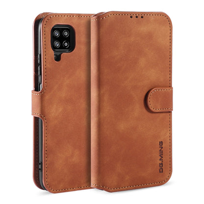 Retro Leather Edge Galaxy A42 Case with Hand Strap