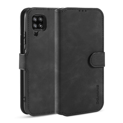 Retro Leather Edge Galaxy A42 Case with Hand Strap