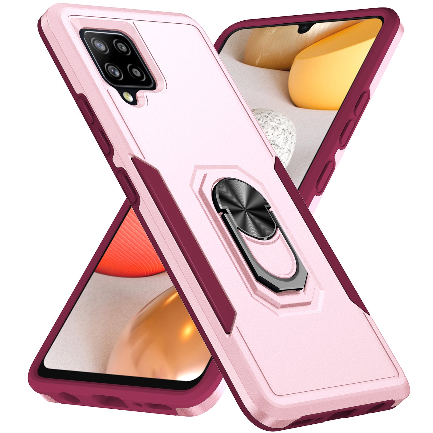 Pioneer Galaxy A42 Case Rotating Ring Stand