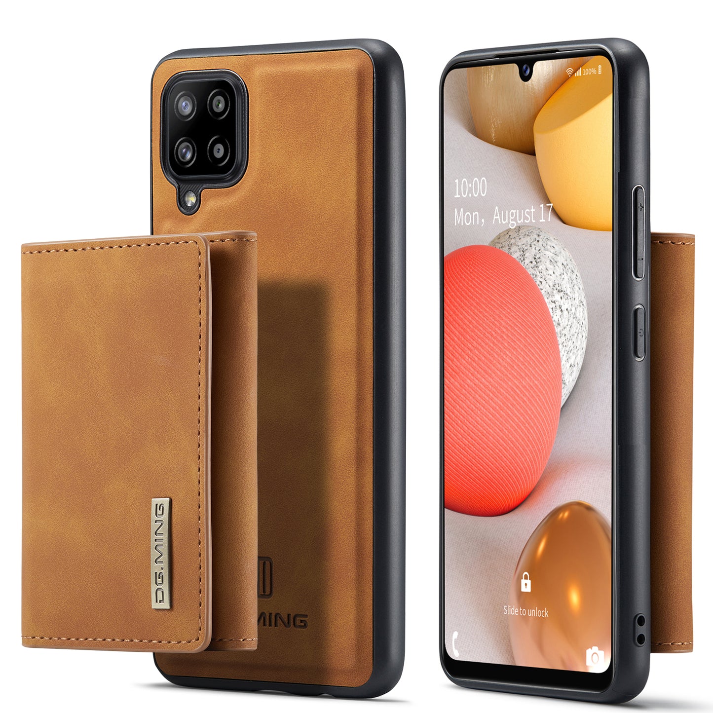 Retro Detachable Fold Wallet Galaxy A42 Case Magnetic Clip