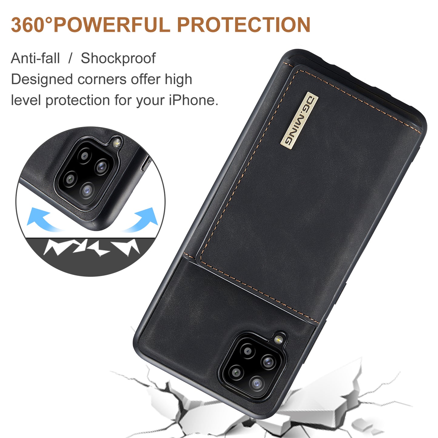 Retro Detachable Fold Wallet Galaxy A42 Case Magnetic Clip