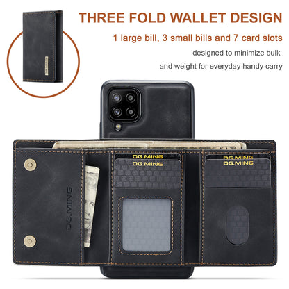 Retro Detachable Fold Wallet Galaxy A42 Case Magnetic Clip