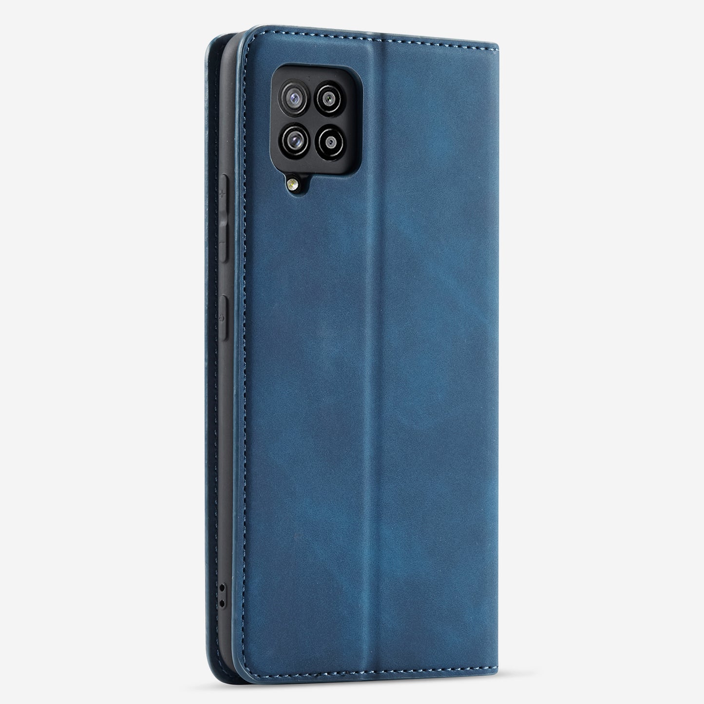 Illusion Slim Retro Leather Galaxy A12 Case Magnetic