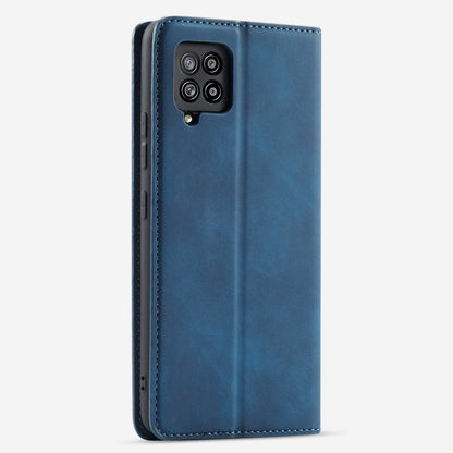 Illusion Slim Retro Leather Galaxy A42 Case Magnetic