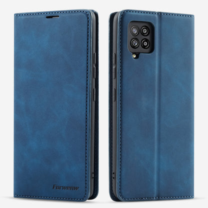 Illusion Slim Retro Leather Galaxy A42 Case Magnetic