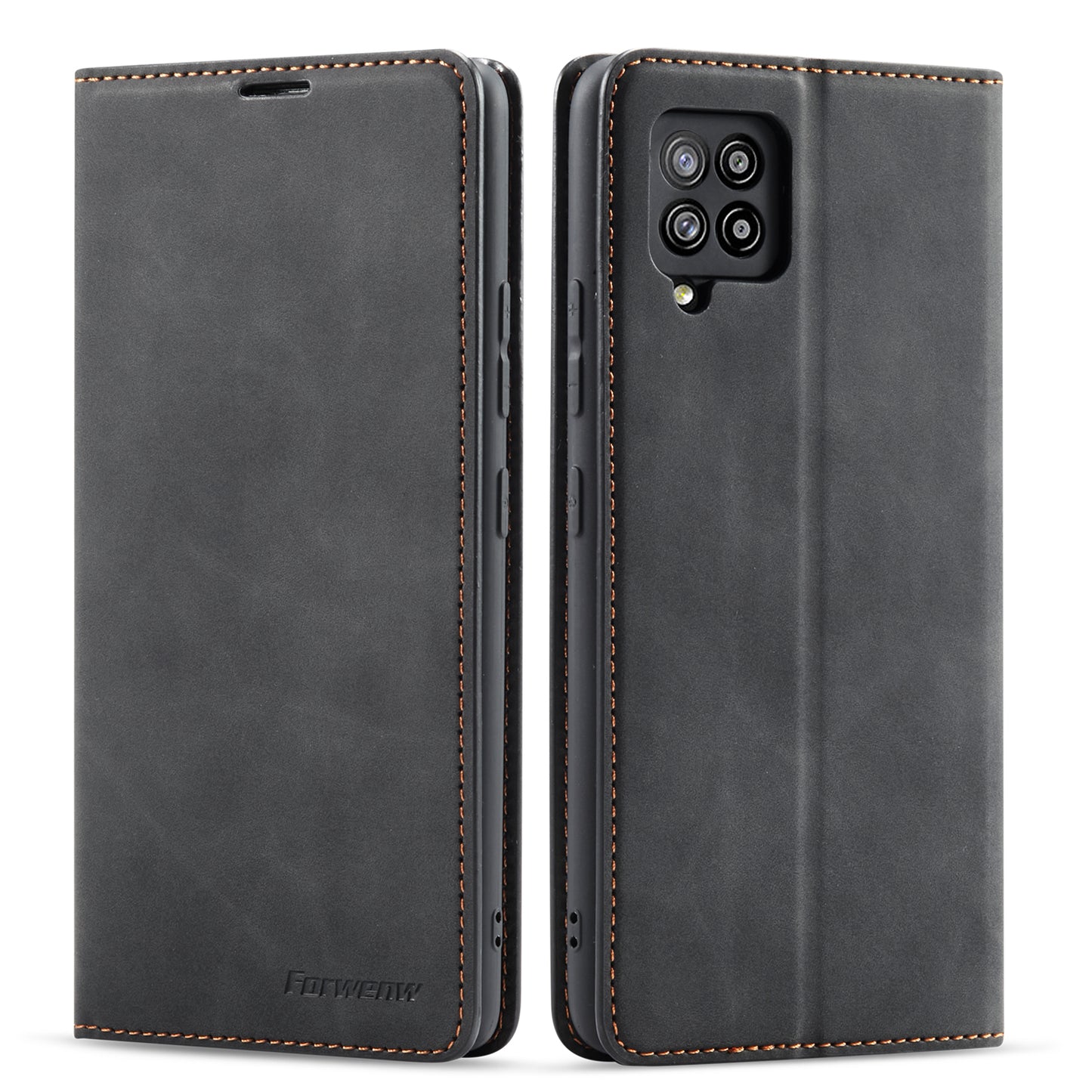 Illusion Slim Retro Leather Galaxy A42 Case Magnetic