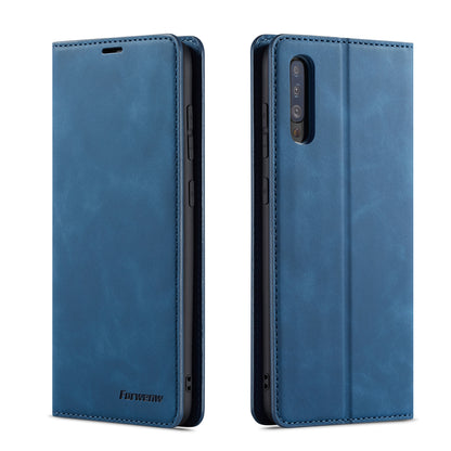 Illusion Slim Retro Leather Galaxy A50s Case Magnetic