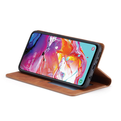 Illusion Slim Retro Leather Galaxy A50s Case Magnetic