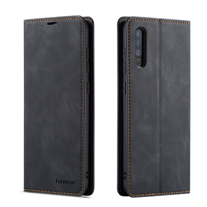 Illusion Slim Retro Leather Galaxy A50s Case Magnetic