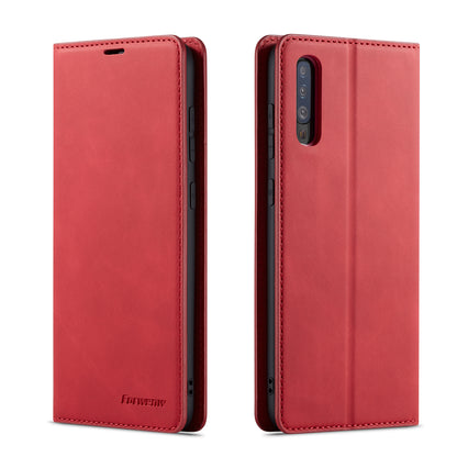 Illusion Slim Retro Leather Galaxy A50s Case Magnetic