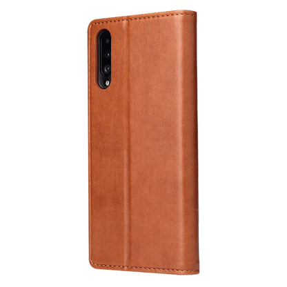 PU Leather Galaxy A50 Case Wallet Stand Texture Deluxe