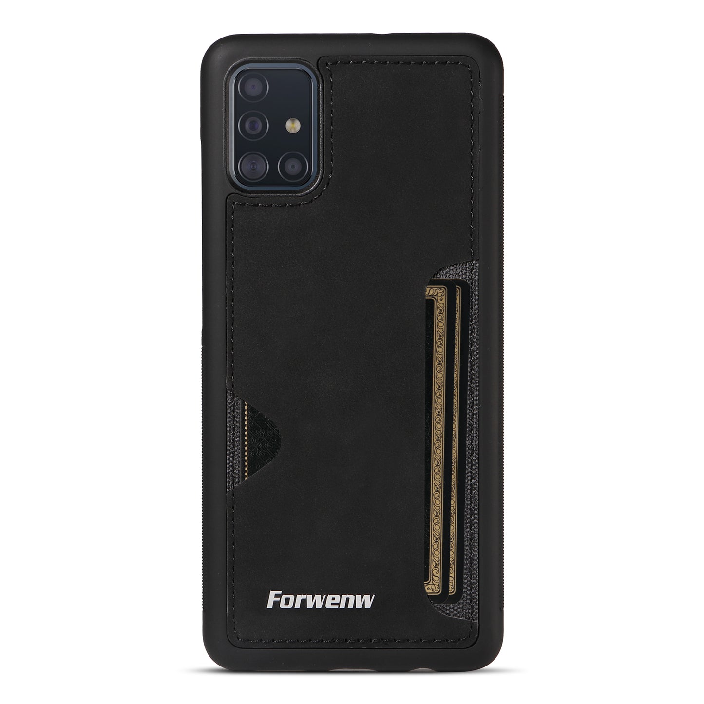 Insert Card Slot Leather Skin Galaxy A71 Case Back