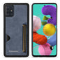 Insert Card Slot Leather Skin Galaxy A71 Case Back