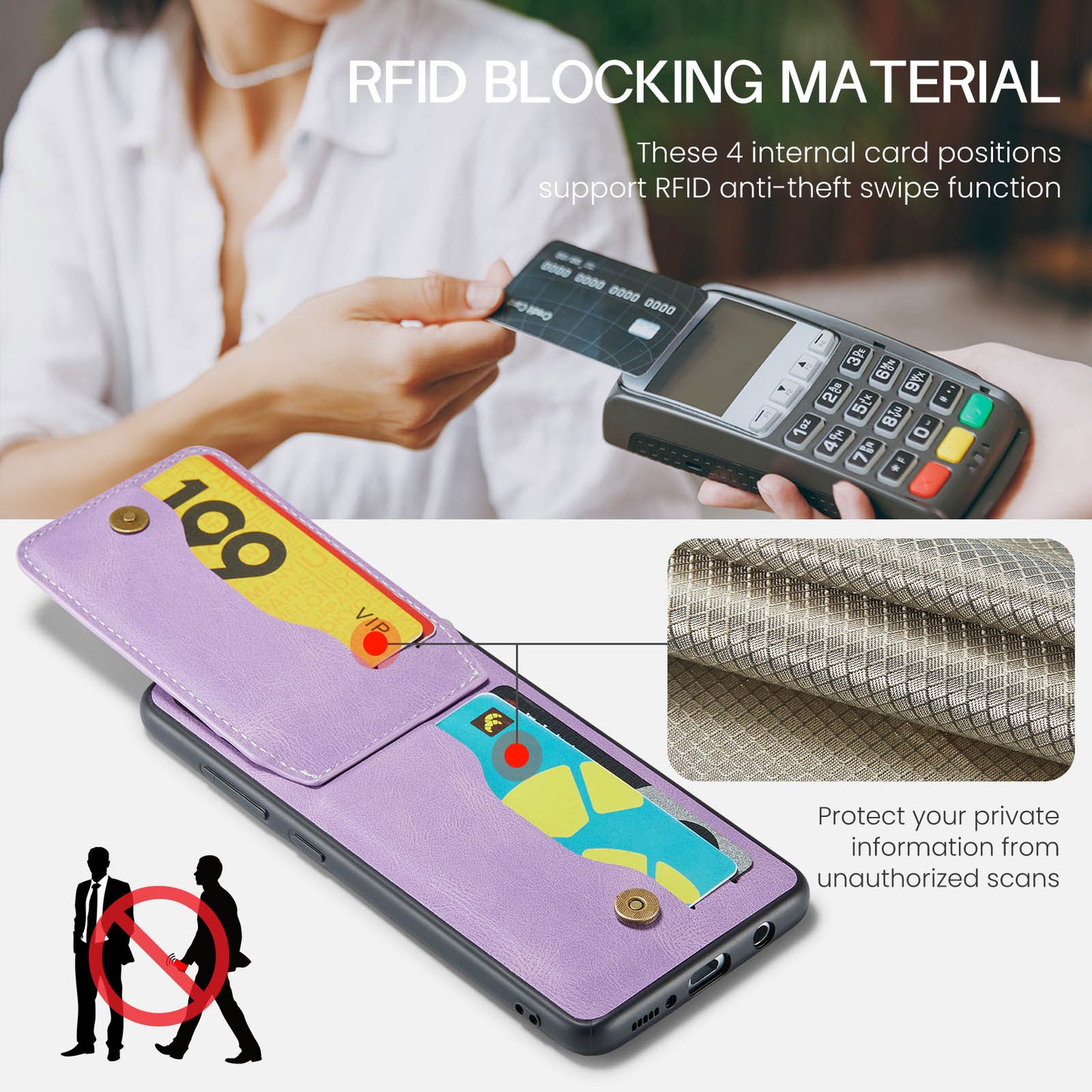 Paging Card Holder Galaxy A51 Case Flip Multifunction