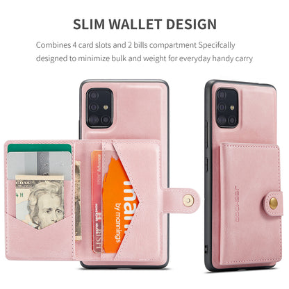 Magnetic Detachable Card Holder Galaxy A51 Case Leather Flip