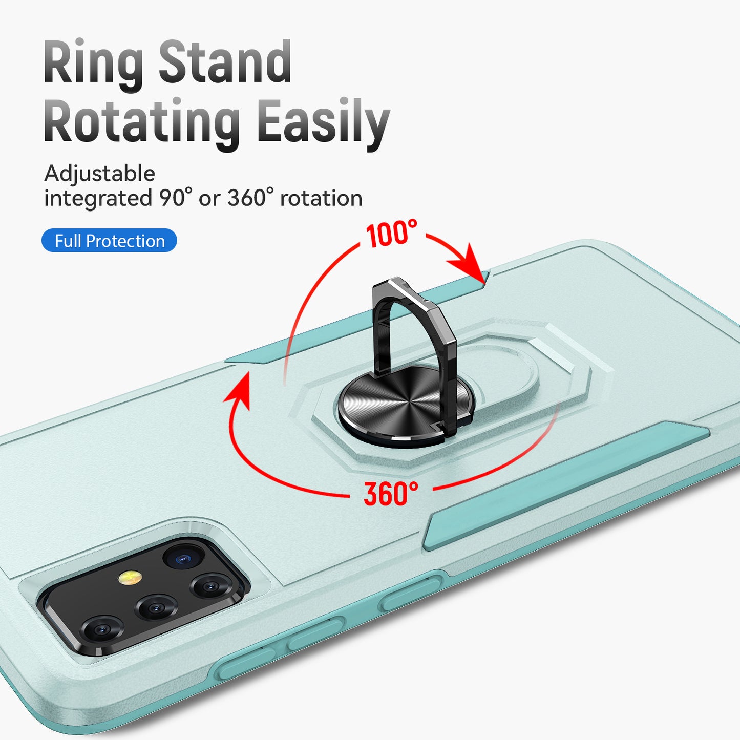 Pioneer Galaxy A51 Case Rotating Ring Stand