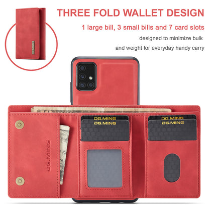 Retro Detachable Fold Wallet Galaxy A51 Case Magnetic Clip