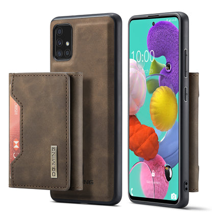 Retro Detachable Fold Card Holder Galaxy A51 Case Magnetic Clip