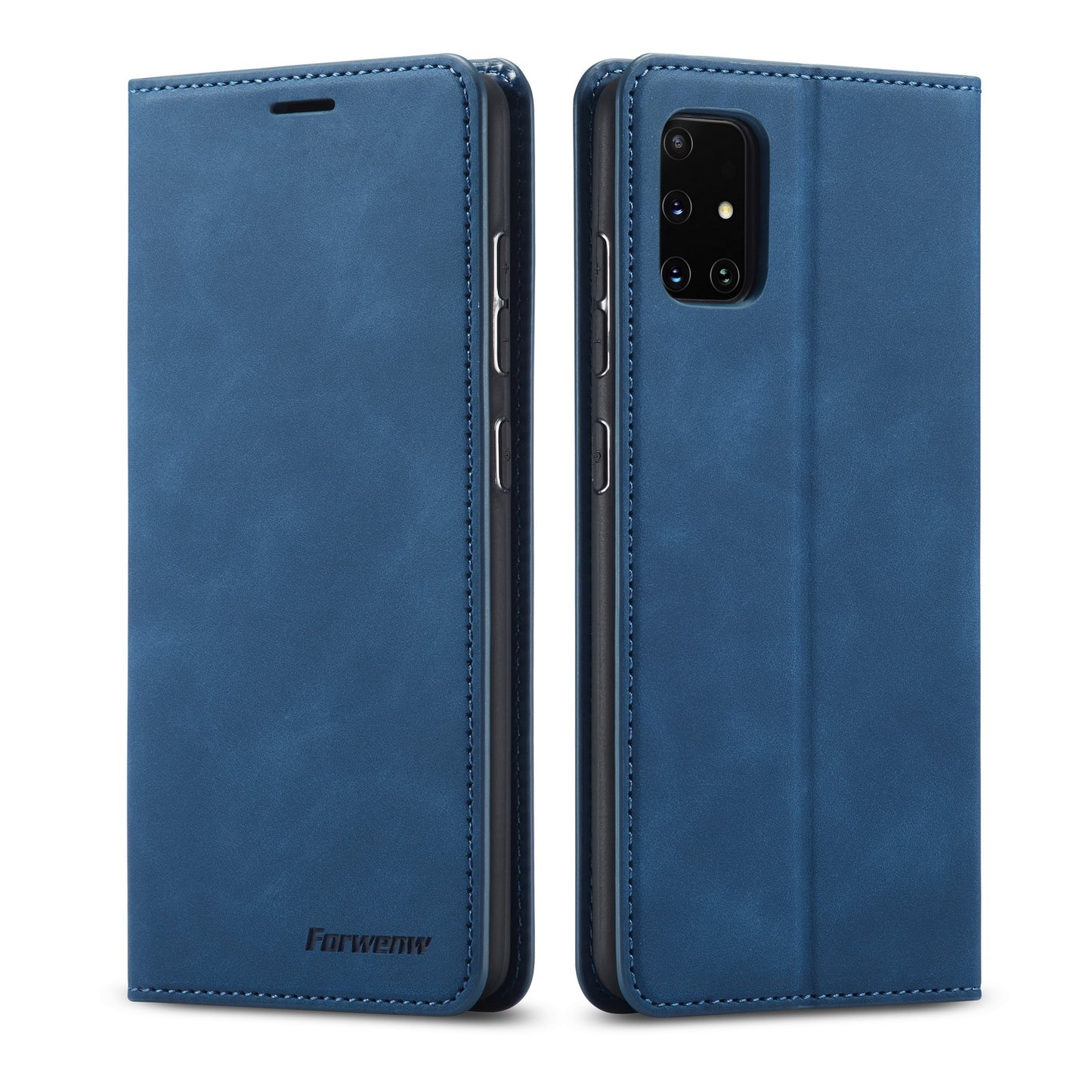 Illusion Slim Retro Leather Galaxy A51 Case Magnetic