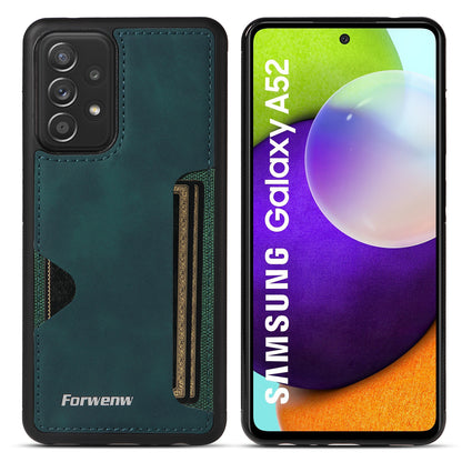 Insert Card Slot Leather Skin Galaxy A52s Case Back