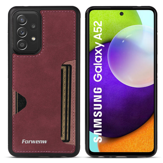 Insert Card Slot Leather Skin Galaxy A22 Case Back