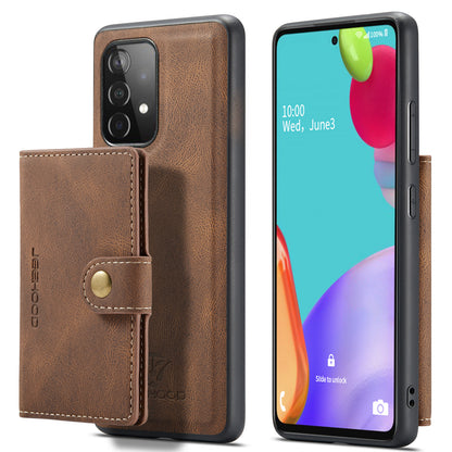 Magnetic Detachable Card Holder Galaxy A52 Case Leather Flip