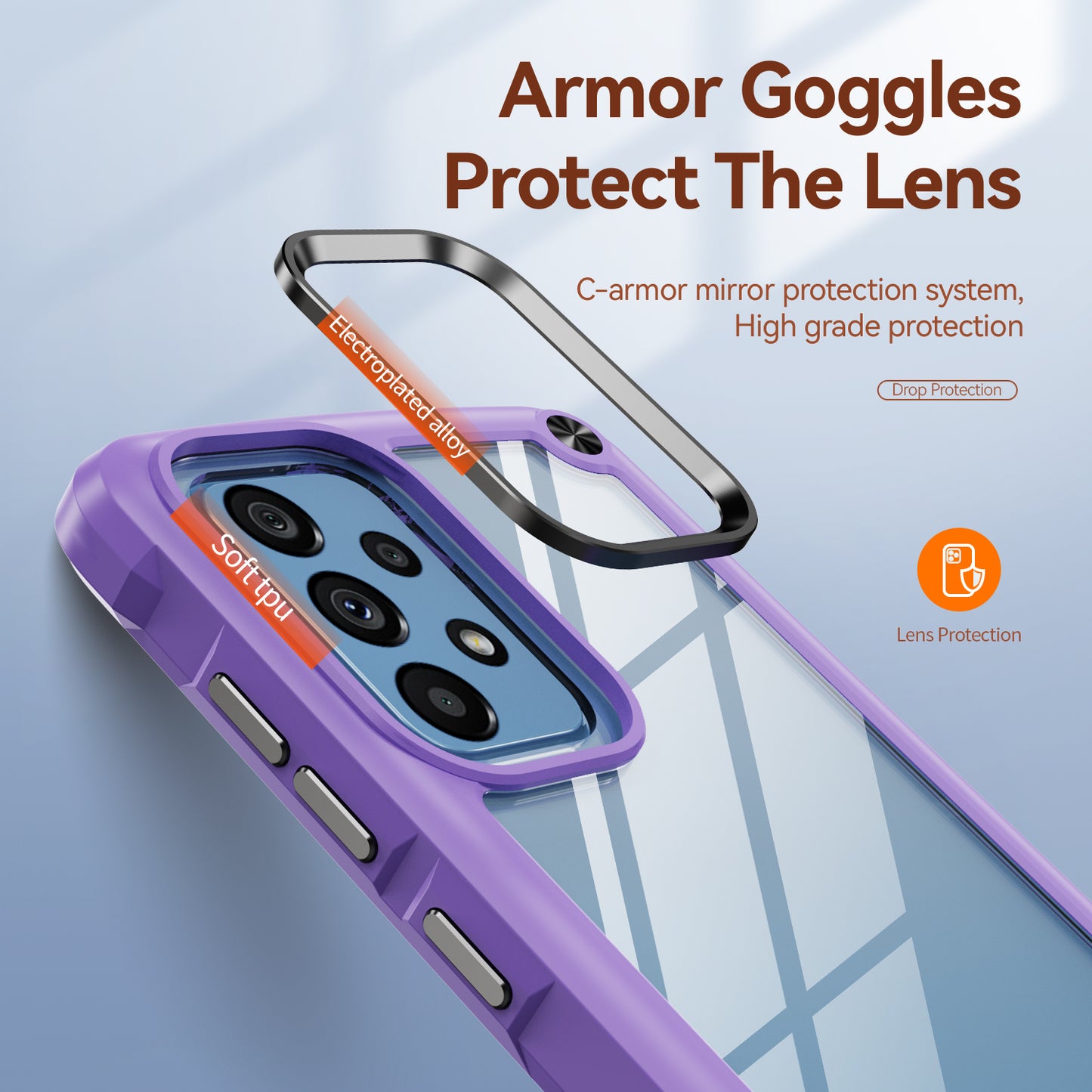 Goldwing Camera Protection Clear Galaxy A52s Case