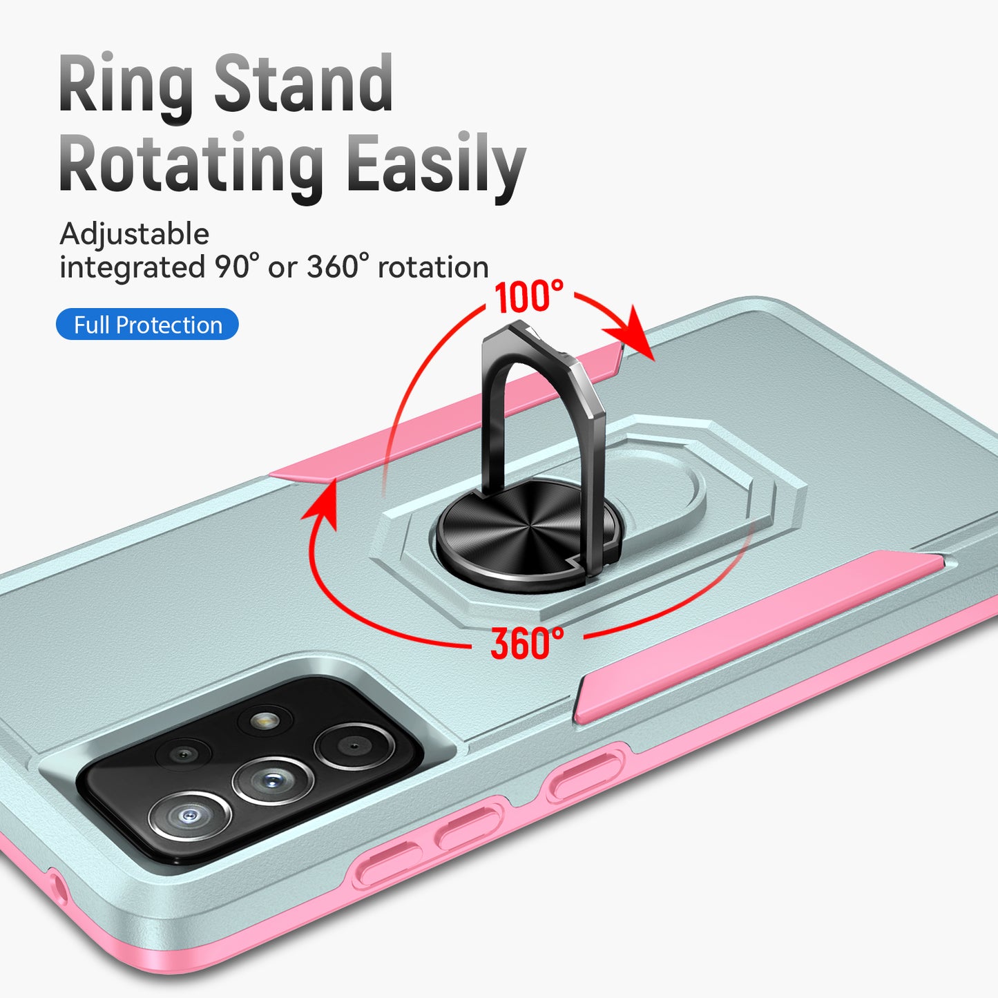 Pioneer Galaxy A52 Case Rotating Ring Stand