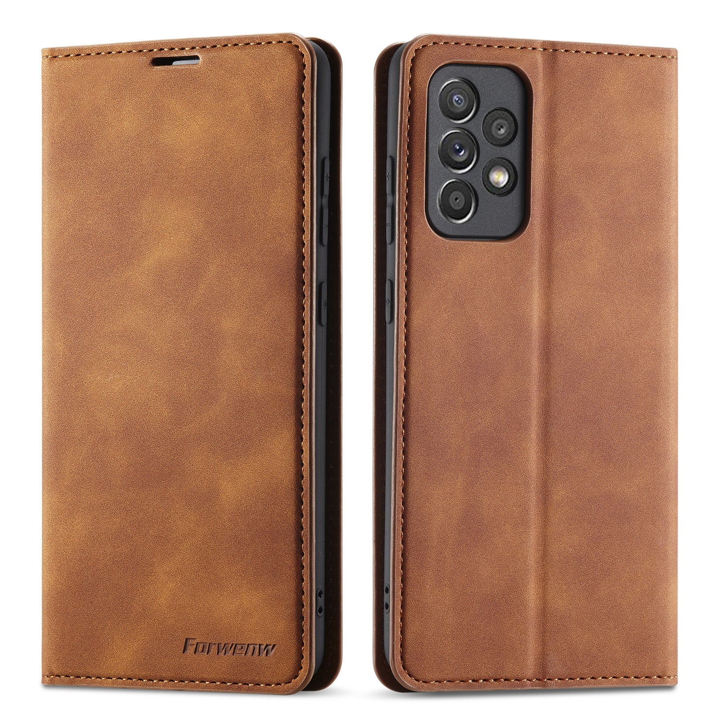 Illusion Slim Retro Leather Galaxy A52s Case Magnetic