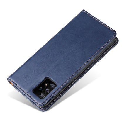 PU Leather Galaxy A52s Case Wallet Stand Texture Deluxe