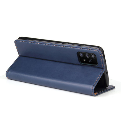 PU Leather Galaxy A52s Case Wallet Stand Texture Deluxe