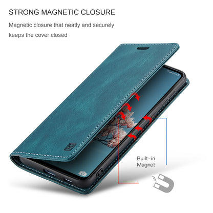 Luxury Retro Leather Galaxy A53 Case Magnetic Buckle RFID