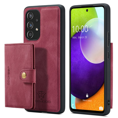 Magnetic Detachable Card Holder Galaxy A53 Case Leather Flip