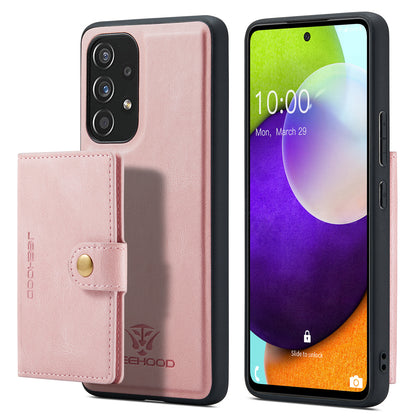 Magnetic Detachable Card Holder Galaxy A53 Case Leather Flip