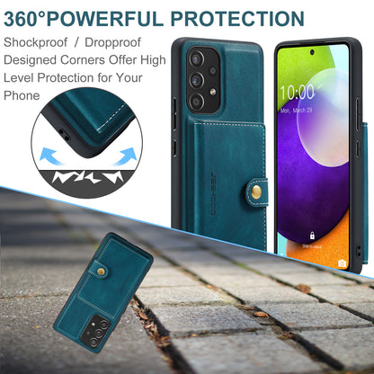 Magnetic Detachable Card Holder Galaxy A53 Case Leather Flip