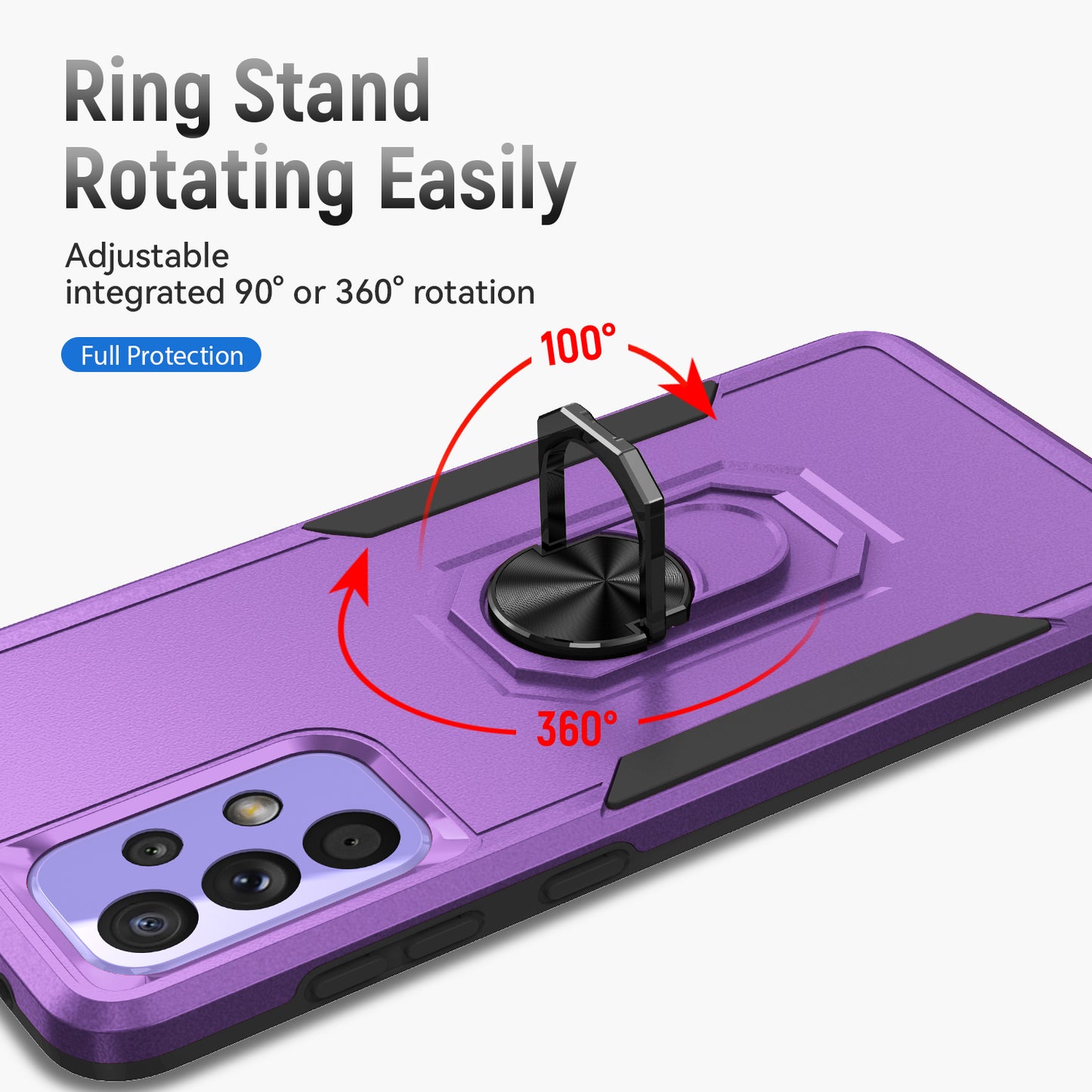 Pioneer Galaxy A53 Case Rotating Ring Stand