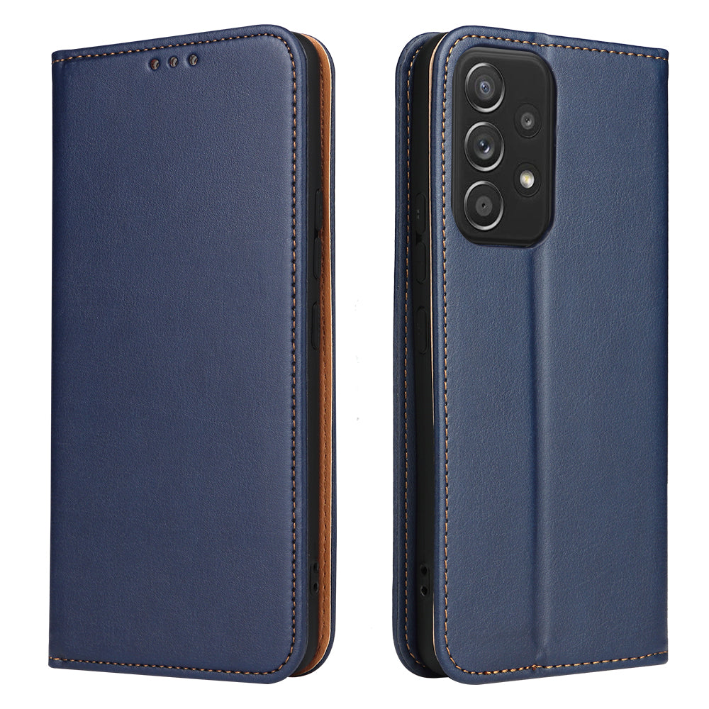 PU Leather Galaxy A53 Case Wallet Stand Texture Deluxe