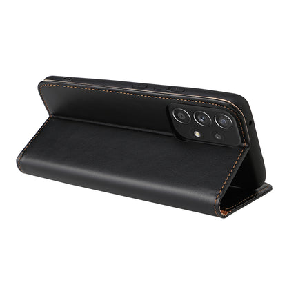 PU Leather Galaxy A53 Case Wallet Stand Texture Deluxe