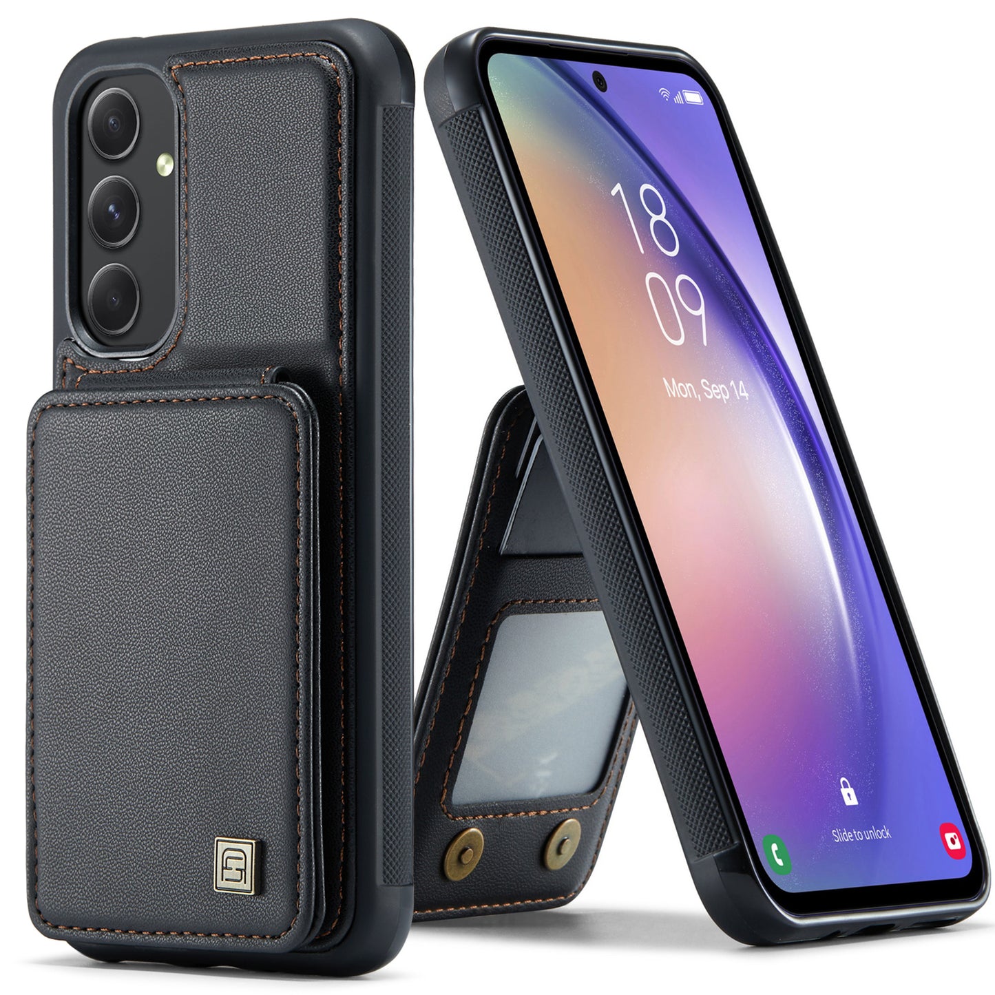 Multiple Card Slots Galaxy A54 Case Magnetic Car Mount